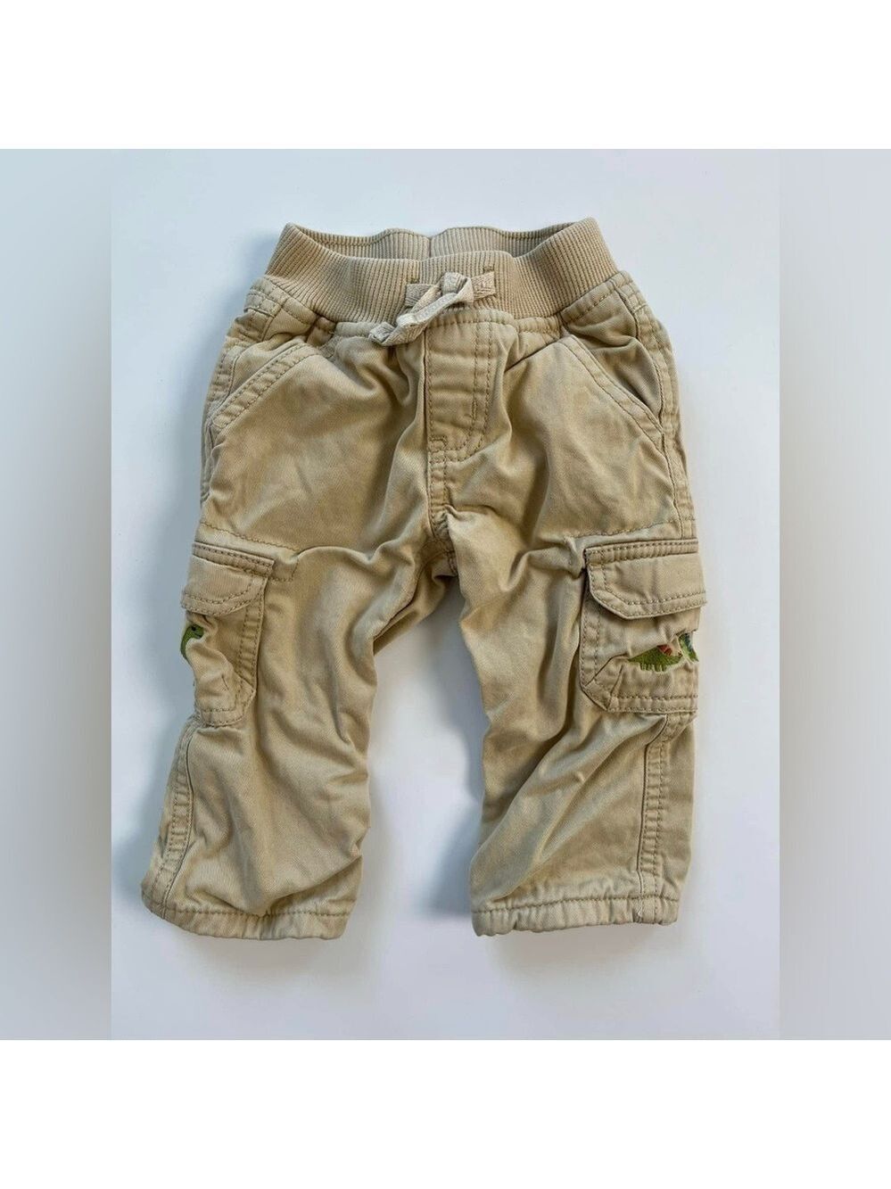 🩵4/$20 Gymboree Tan Casual Cargo Dinosaur Pants